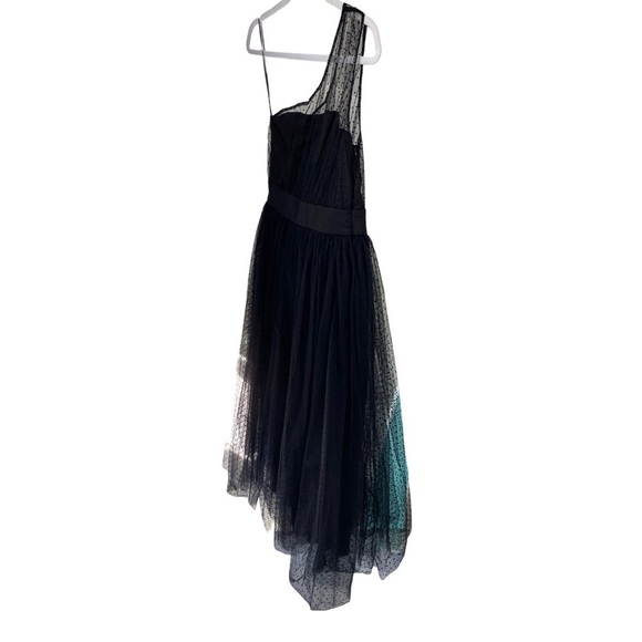 ModCloth One Shoulder Black Polka Dot Tulle Party Dress Size Small NWT - Picture 5 of 10